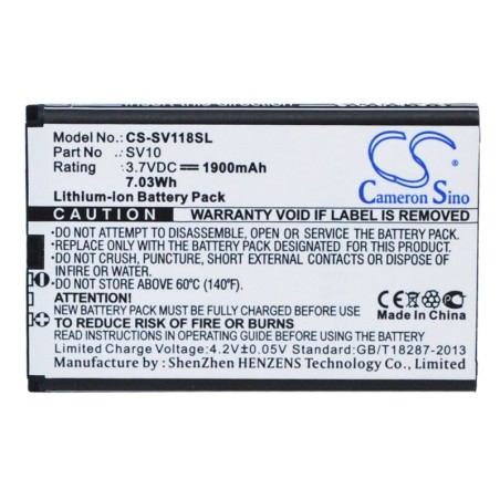 Batterie pour Sieval SV10 (1900 mAh/7.03 Wh, 3.7 V)
