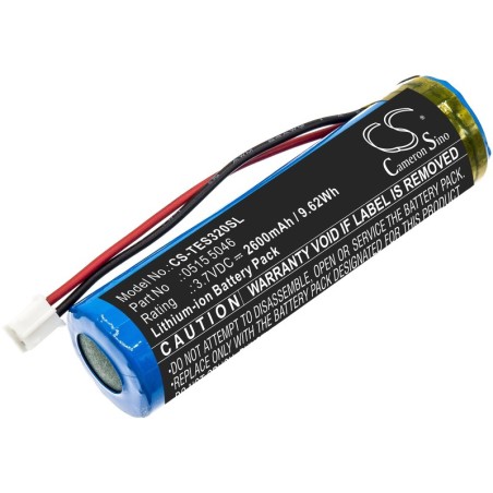 Batterie pour Testo 320 Combustion Analyzer (2600 mAh/9.62 Wh, 3.7 V)