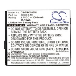 Batterie pour Trimble mmsp20 (3000 mAh/11.1 Wh, 3.7 V)