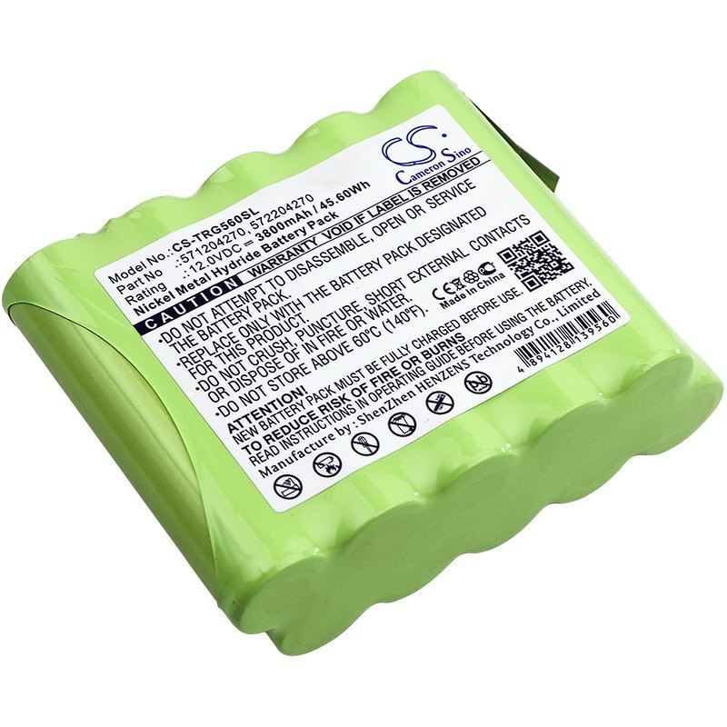 Batterie pour Trimble Focus 10 (3800 mAh/45.6 Wh, 12 V)