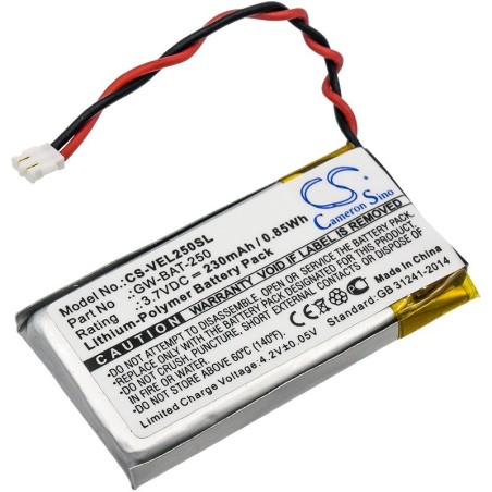 Batterie pour Vernier Go Wireless Link (230 mAh/0.85 Wh, 3.7 V)