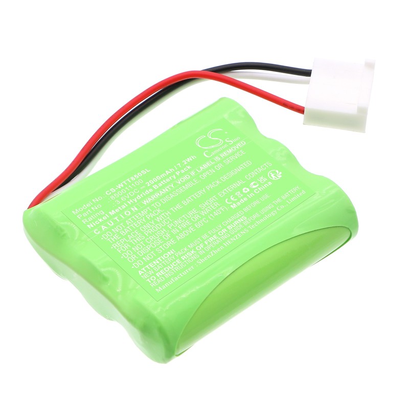 Batterie pour WITT Oxybaby (2000 mAh/7.2 Wh, 3.6 V)