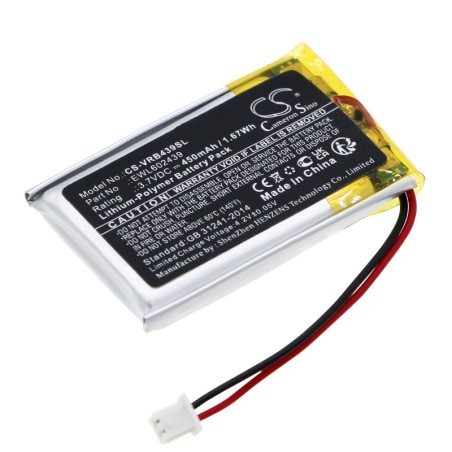 Batterie pour Virtue OLED Circuit Boards (450 mAh, 3.7 V)