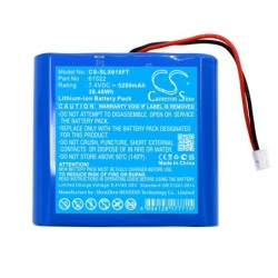 Batterie pour Streamlight BearTrap Work Light (5200 mAh/38.48 Wh, 7.4 V)