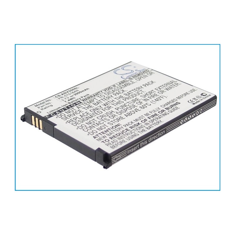 Batterie pour Advent PR-575164N (2000 mAh/7.4 Wh, 3.7 V)