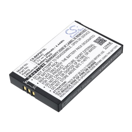 Batterie pour Becker Traffic Assist Pro (1200 mAh/4.44 Wh, 3.7 V)