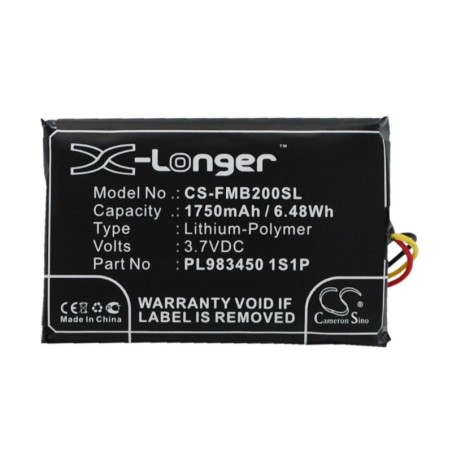 Batterie pour Falcom Mambo 2 (1750 mAh/6.48 Wh, 3.7 V)