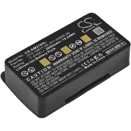 Batterie pour Garmin GPSMAP 378 (2600 mAh/19.24 Wh, 7.4 V)