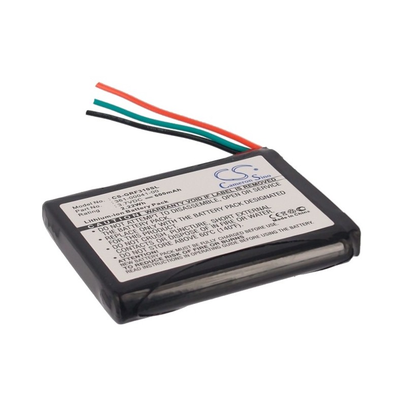 Batterie pour Garmin Forerunner 310XT (600 mAh/2.22 Wh, 3.7 V)