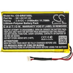 Batterie pour Garmin Explorer+ (3100 mAh/11.78 Wh, 3.8 V)