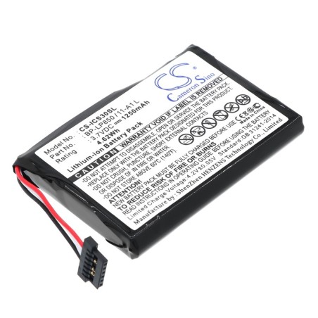 Batterie pour Navman S90 (1250 mAh/4.63 Wh, 3.7 V)