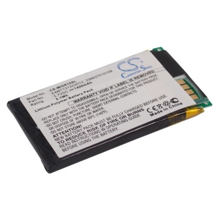 Batterie pour Mitac E4MT131323H12 (1400 mAh/5.18 Wh, 3.7 V)
