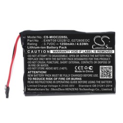 Batterie pour Medion MD95085 (1250 mAh/4.63 Wh, 3.7 V)
