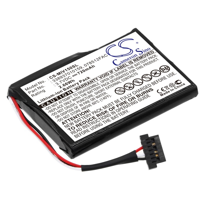 Batterie pour Mitac 078512FAC (720 mAh/2.66 Wh, 3.7 V)