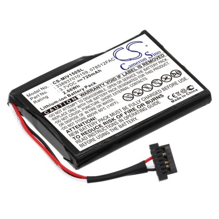Batterie pour Mitac 078512FAC (720 mAh/2.66 Wh, 3.7 V)