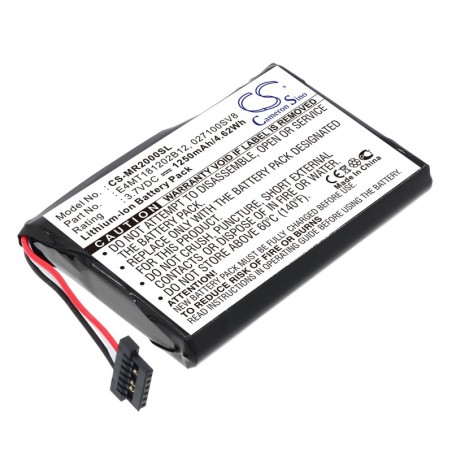 Batterie pour Magellan Maestro 3100 (1250 mAh/4.63 Wh, 3.7 V)