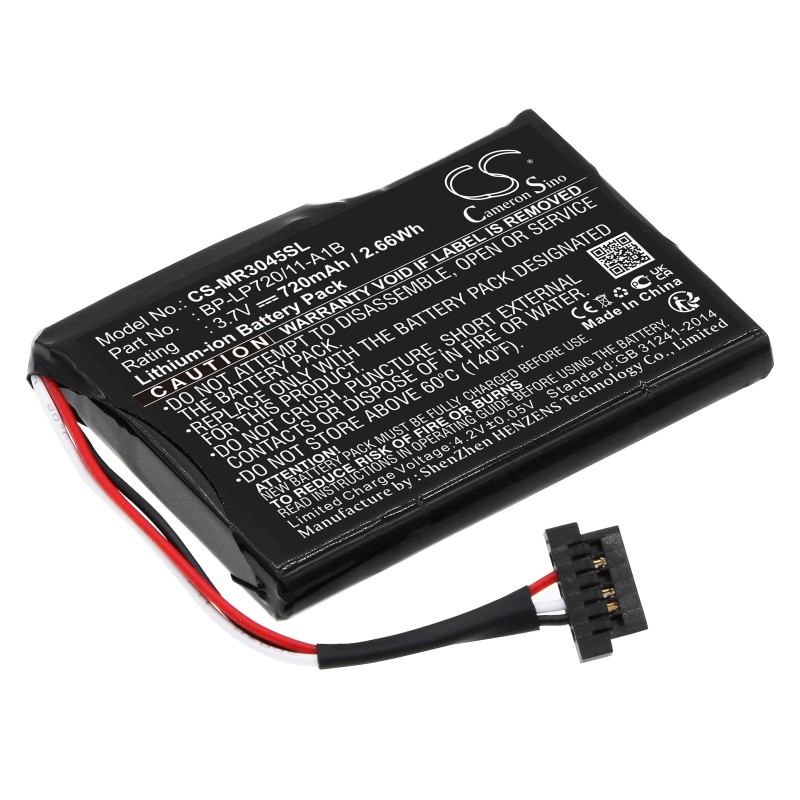 Batterie pour Becker Active 50 (720 mAh/2.66 Wh, 3.7 V)