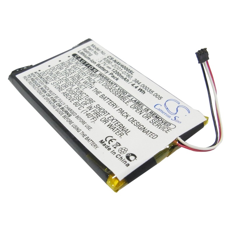 Batterie pour Navigon 40 Plus (1200 mAh/4.44 Wh, 3.7 V)