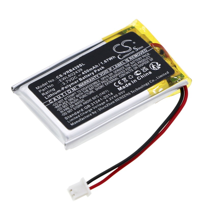 Batterie pour Virtue OLED Circuit Boards (450 mAh, 3.7 V)