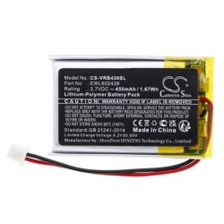 Batterie pour Virtue OLED Circuit Boards (450 mAh, 3.7 V)