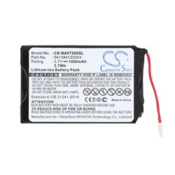 Batterie pour Navigon 72 Easy (1000 mAh/3.7 Wh, 3.7 V)