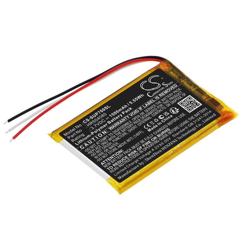 Batterie pour Navitel MS700 (1500 mAh/5.55 Wh, 3.7 V)
