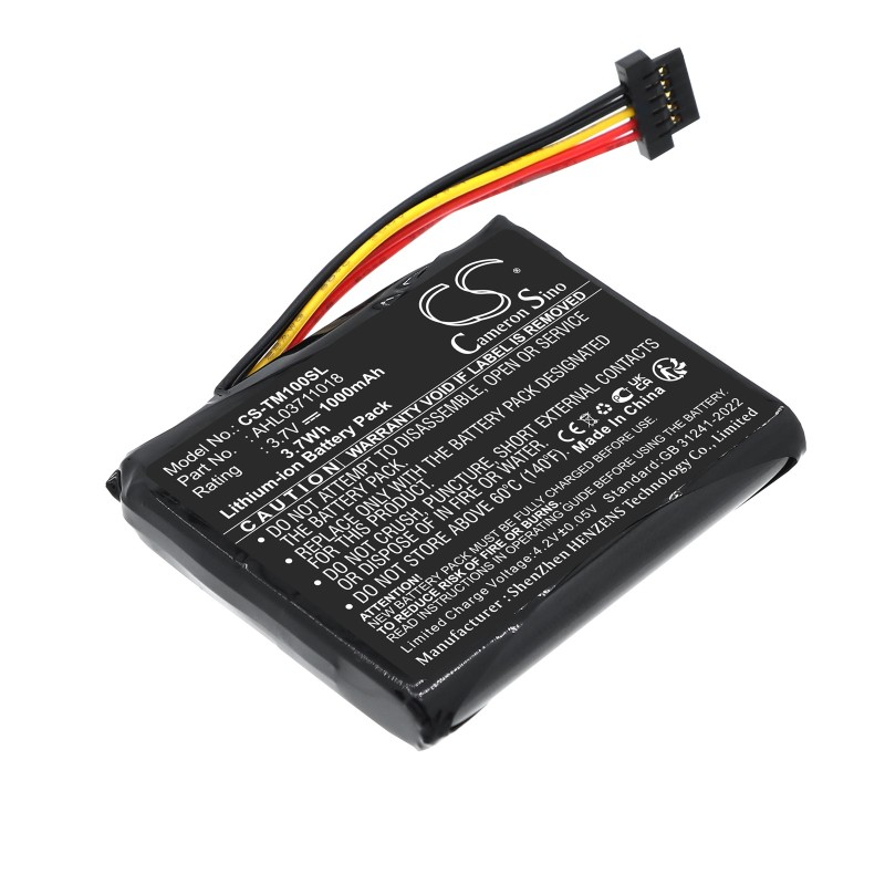 Batterie pour TomTom Go 1005 (1000 mAh/3.7 Wh, 3.7 V)