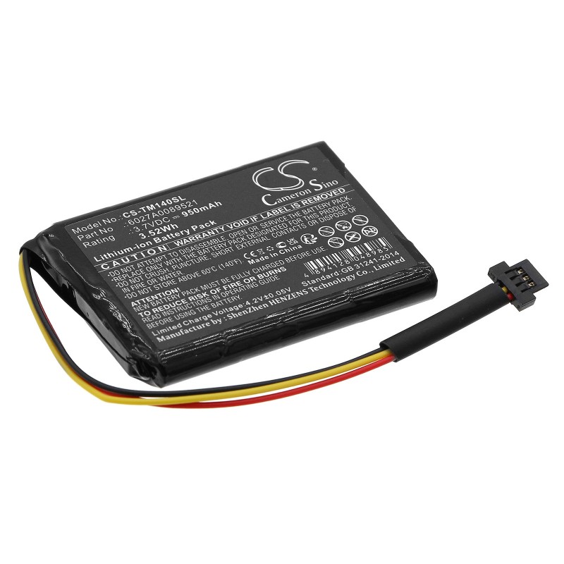 Batterie pour TomTom VF6D (950 mAh/3.52 Wh, 3.7 V)