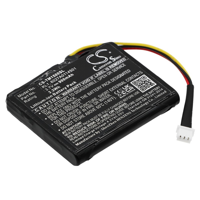 Batterie pour TomTom KL1 (900 mAh/3.33 Wh, 3.7 V)