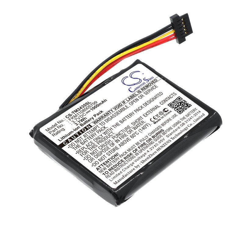 Batterie pour TomTom 4CT50 (1000 mAh/3.7 Wh, 3.7 V)