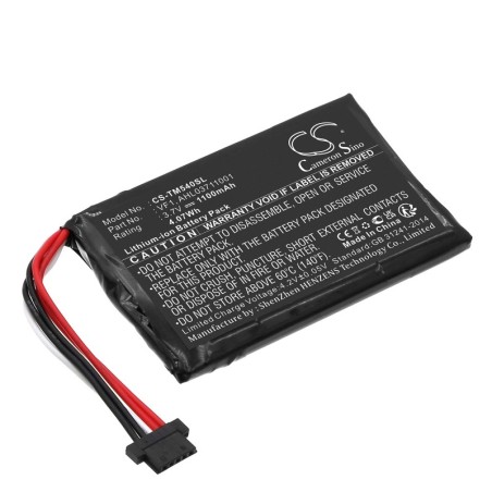 Batterie pour TomTom Go 540 (1100 mAh/4.07 Wh, 3.7 V)