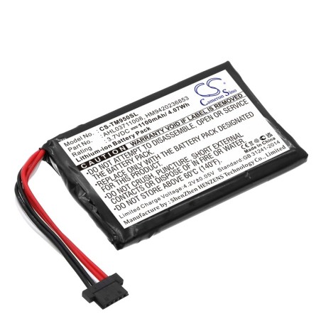 Batterie pour TomTom HM9420236853 (1100 mAh/4.07 Wh, 3.7 V)