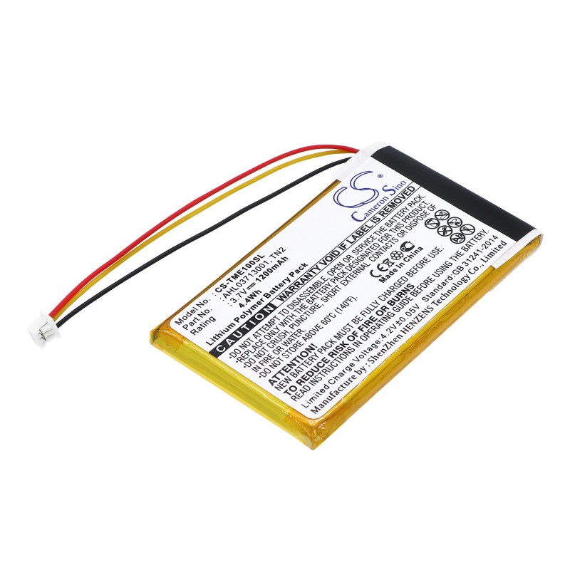 Batterie pour TomTom Eclipse (1200 mAh/4.44 Wh, 3.7 V)