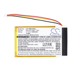 Batterie pour TomTom Eclipse (1200 mAh/4.44 Wh, 3.7 V)