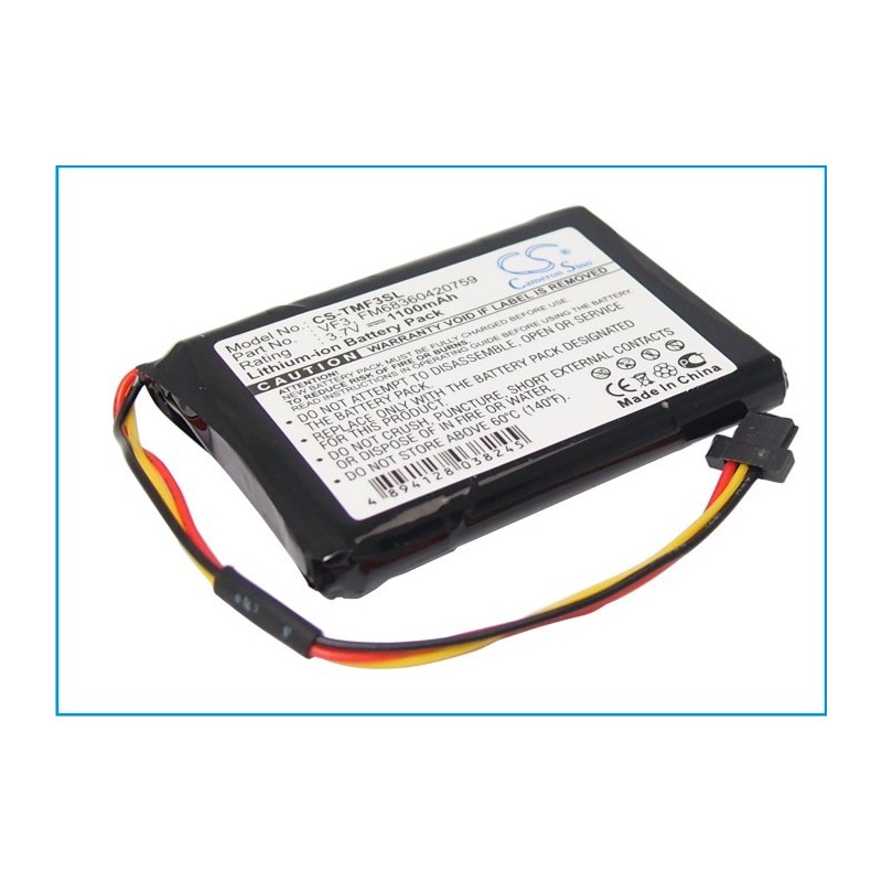 Batterie pour TomTom VF3F (1100 mAh/4.07 Wh, 3.7 V)