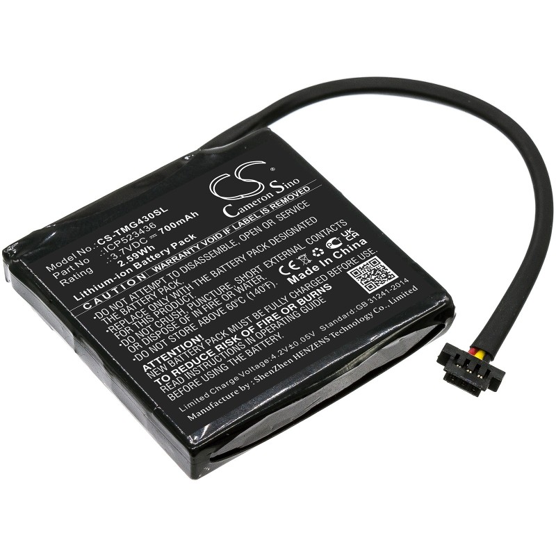 Batterie pour TomTom 4FB40 (700 mAh/2.59 Wh, 3.7 V)