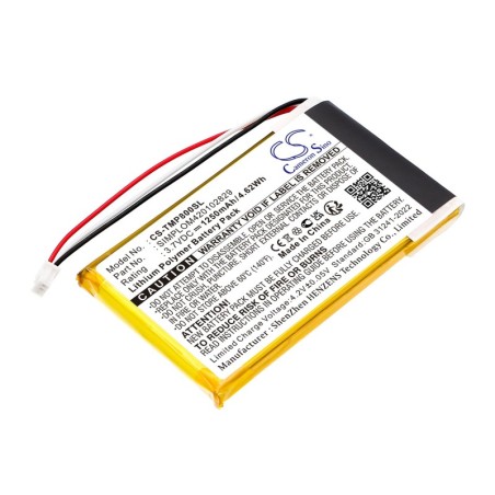 Batterie pour TomTom SIMPLOM420102829 (1250 mAh/4.63 Wh, 3.7 V)