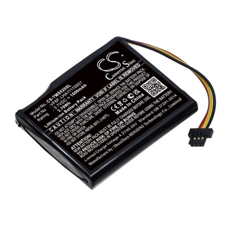 Batterie pour TomTom VF6F (1000 mAh/3.7 Wh, 3.7 V)