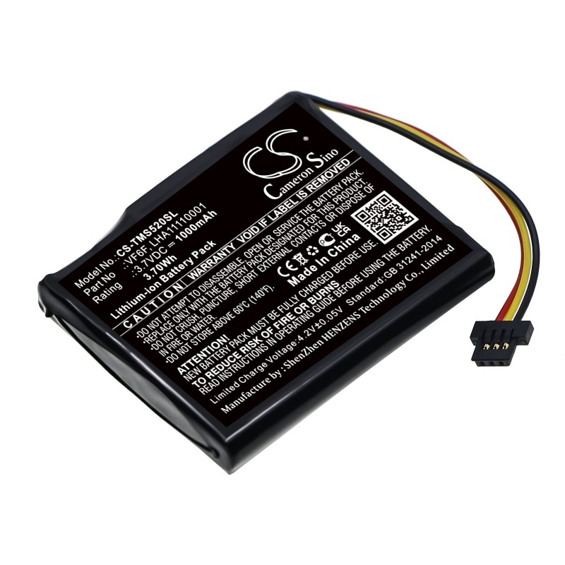 Batterie pour TomTom Start 52 (1000 mAh/3.7 Wh, 3.7 V)