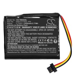 Batterie pour TomTom Start 60 M (1020 mAh/3.77 Wh, 3.7 V)
