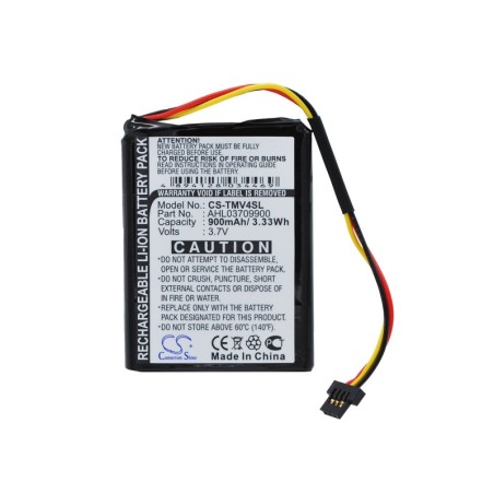 Batterie pour TomTom One V4 (900 mAh/3.33 Wh, 3.7 V)