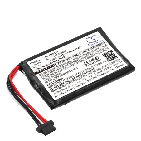 Batterie pour TomTom 5EP0.029.01 (1100 mAh/4.07 Wh, 3.7 V)