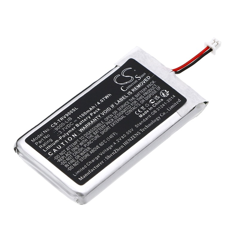 Batterie pour Trail Tech 9000-LIB (1100 mAh/4.07 Wh, 3.7 V)