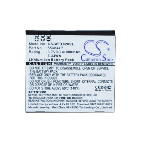 Batterie pour Curtis GPD430 (800 mAh/2.96 Wh, 3.7 V)