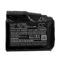 Batterie pour Fly Racing Heated Glove (1100 mAh/8.14 Wh, 7.4 V)
