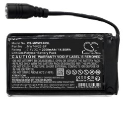 Batterie pour Mobile Warming Ion Base Layer Pants (2000 mAh/14.8 Wh, 7.4 V)