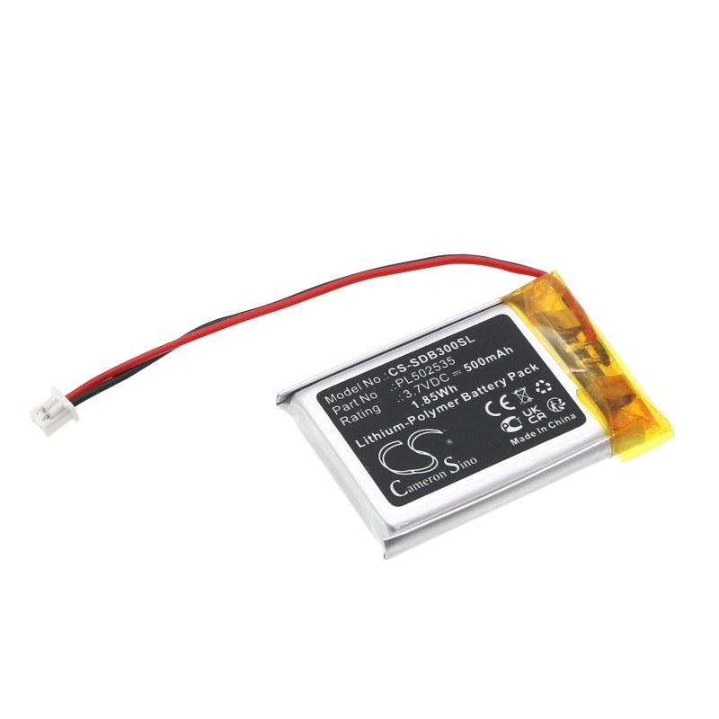 Batterie pour SimpliSafe SSDB3 (500 mAh/1.85 Wh, 3.7 V)