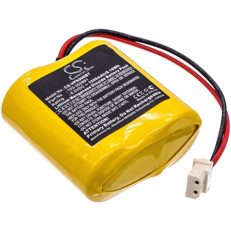 Batterie pour Visonic Next Cam detectors K9 PG2 (1350 mAh/8.1 Wh, 6 V)