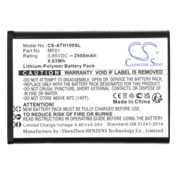 Batterie pour AT&T CT2MHS01 (2500 mAh/9.63 Wh, 3.85 V)