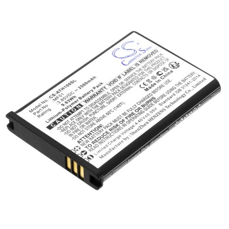 Batterie pour AT&T T-Mobile Hotspot TMO HS1 (2500 mAh/9.63 Wh, 3.85 V)